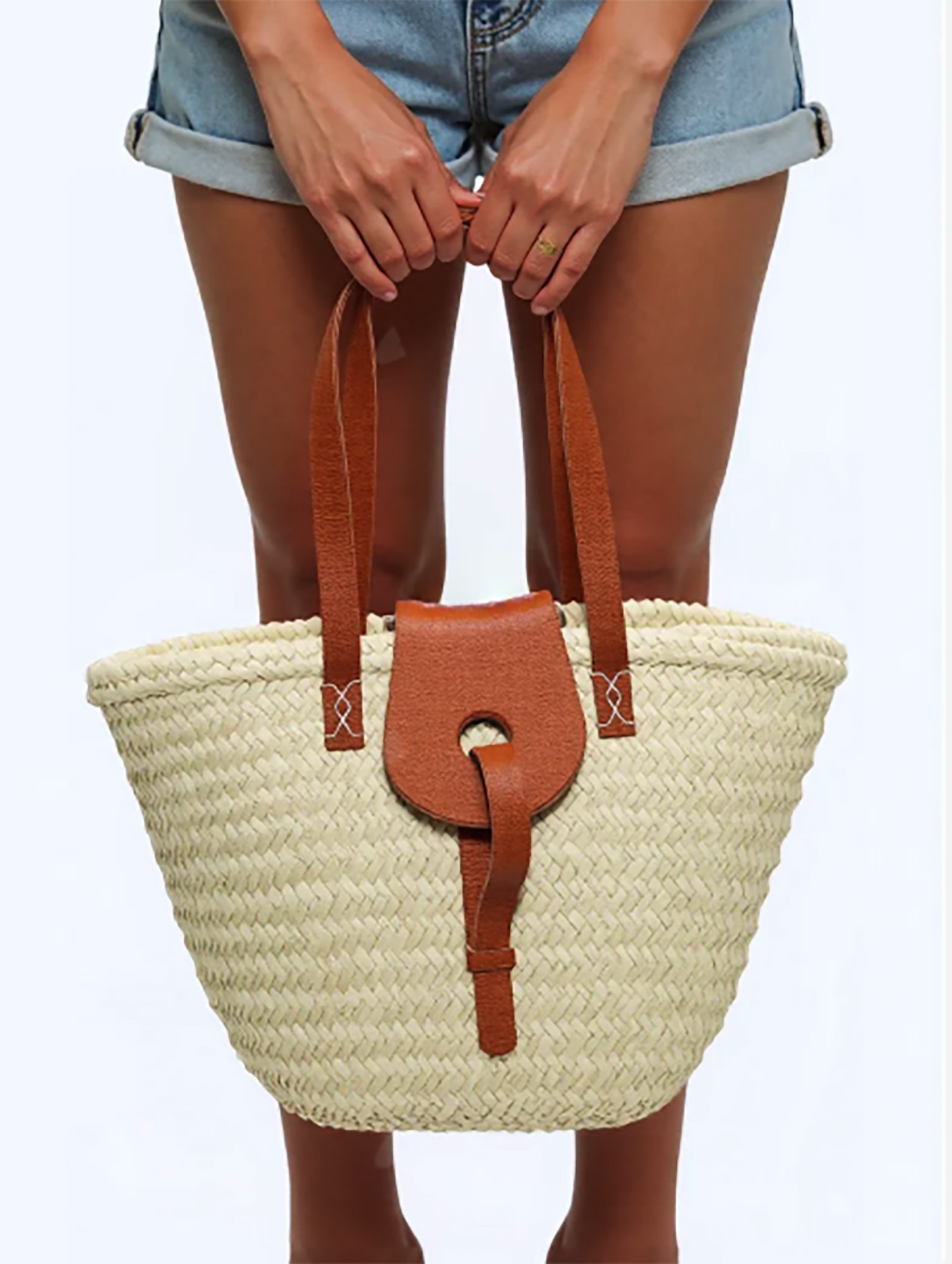 Natural Straw Tote