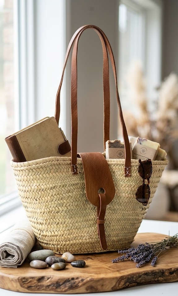 Straw weave close-up